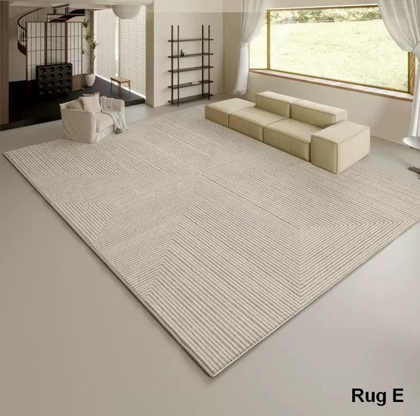 Soft Modern Rugs under Coffee Table, Modern Living Room Area Rugs, Geometric Floor Carpets, Bedroom Modern Rugs, Modern Rugs for Dining Room Table-Art Painting Canvas