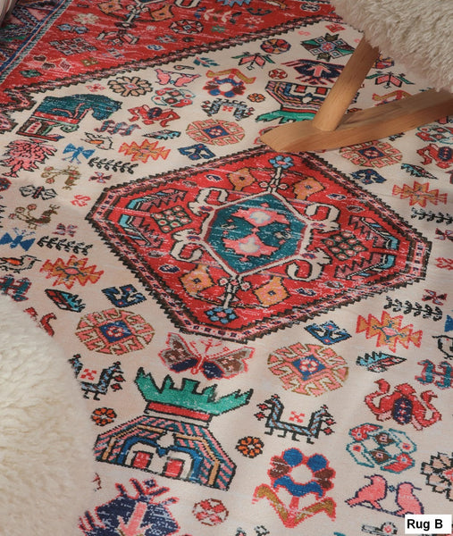 Oversized Area Rugs for Living Room, Extra Large Vintage Persian Rugs, Antique Persian Rug, Vintage Rugs for Bedroom, Persain Rugs for Dining Room-Art Painting Canvas