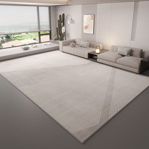 Large Contemporary Floor Carpets, Living Room Modern Area Rugs, Grey Geometric Modern Rugs in Bedroom, Dining Room Modern Rugs-Art Painting Canvas