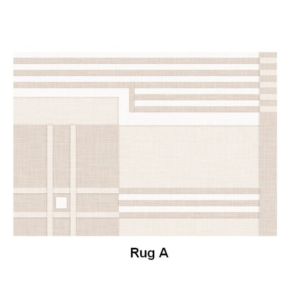 Geometric Modern Rug Placement Ideas for Living Room, Contemporary Area Rugs for Dining Room, Modern Rug Ideas for Bedroom-Art Painting Canvas