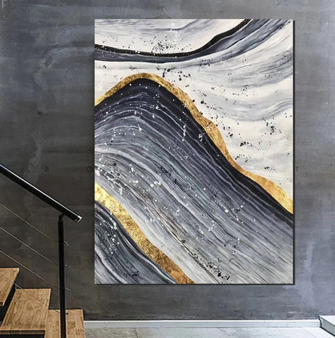 Abstract Canvas Painting, Extra Large Abstract Artwork, Modern Paintings for Dining Room, Hand Painted Wall Painting-Art Painting Canvas