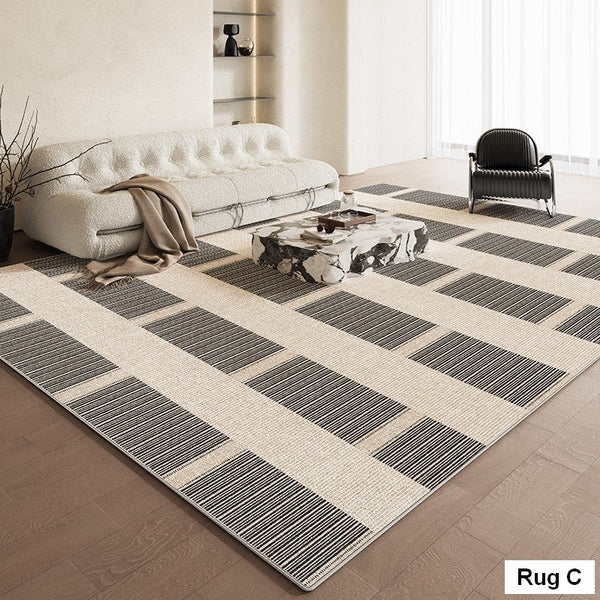 Simple Abstract Rugs for Living Room, Bedroom Floor Rugs, Contemporary Abstract Rugs for Dining Room, Modern Rug Ideas for Living Room-Art Painting Canvas