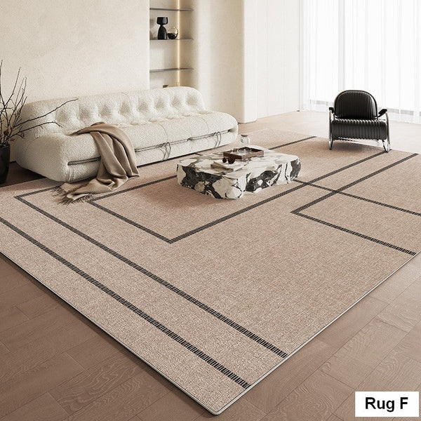 Simple Abstract Rugs for Living Room, Bedroom Floor Rugs, Contemporary Abstract Rugs for Dining Room, Modern Rug Ideas for Living Room-Art Painting Canvas