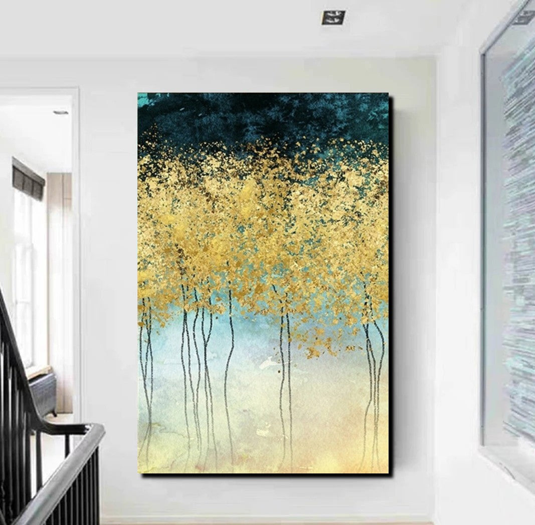 Buy Wall Art Online, Simple Abstract Art, Simple Modern Art, Bedroom Wall Art Ideas, Tree Paintings, Large Acrylic Painting on Canvas-Art Painting Canvas