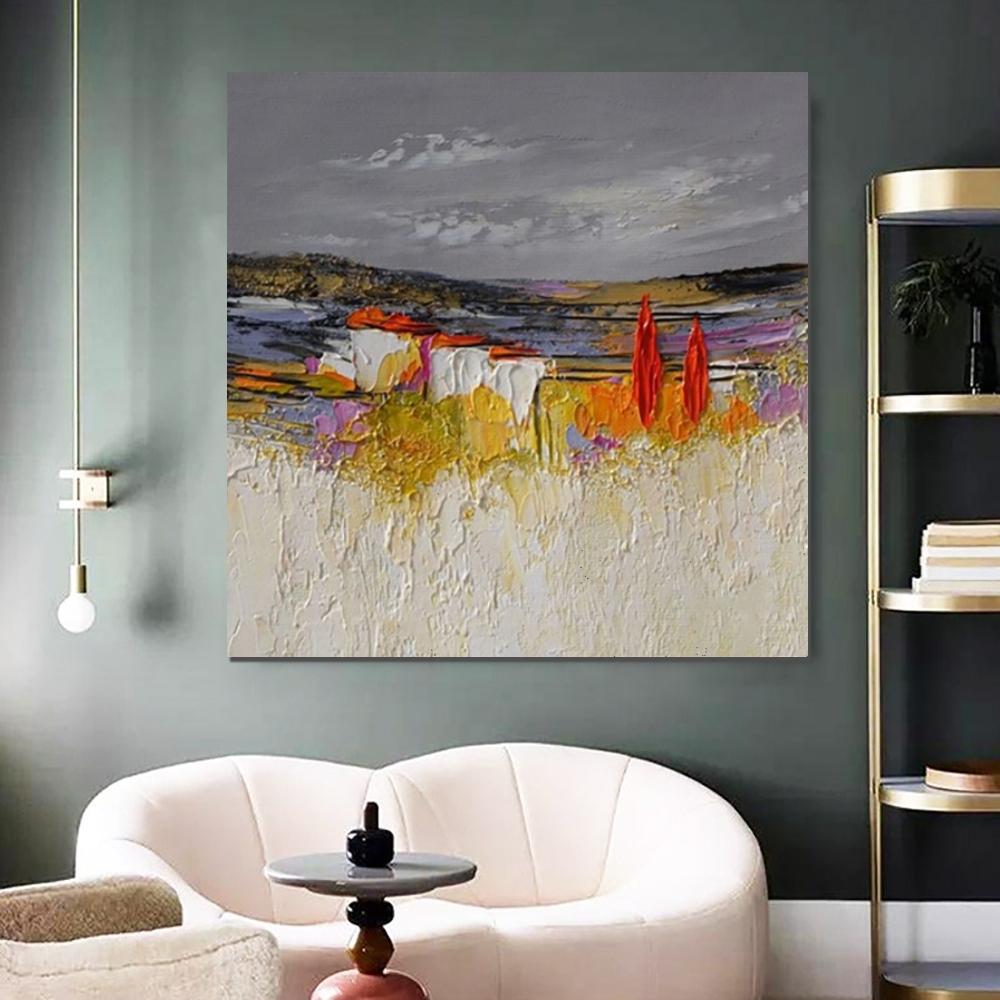 Abstract Landscape Painting, Large Landscape Painting for Bedroom, Hea ...
