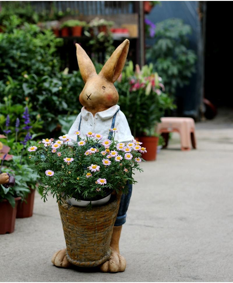 Handmade Rabbit Design outlet Planter and Holder | Gifts for him or her | House-warming Gift | Sculpture & Figurine