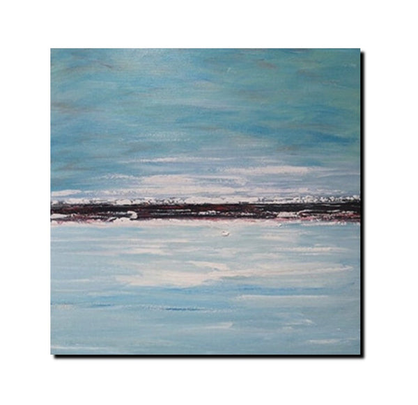 Large Paintings for Sale, Simple Abstract Paintings, Seascape Acrylic Paintings, Living Room Wall Art Painting, Original Landscape Paintings-Art Painting Canvas