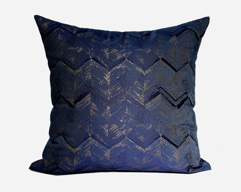 Large Square Pillows, Blue Decorative Modern Throw Pillow for Couch, Modern Sofa Pillows, Simple Modern Throw Pillows for Couch-Art Painting Canvas