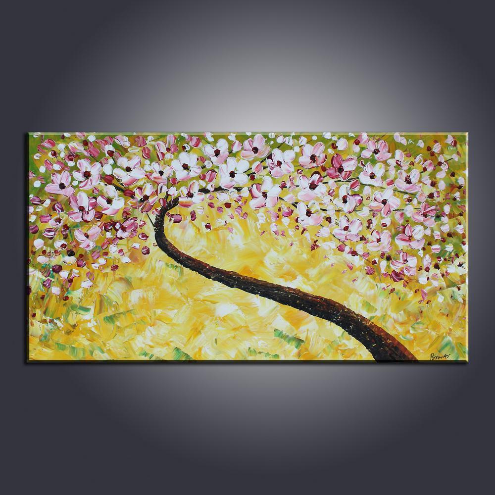 Contemporary Art, Abstract Art Painting, Flower Art, Acrylic Painting, Canvas Wall Art, Bedroom Wall Art, Canvas Art, Modern Art, Contemporary Art-Art Painting Canvas