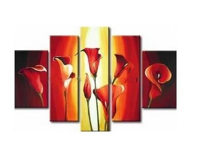 Flower Art, Canvas Painting, Abstract Art, Calla Lily Painting, Large ...