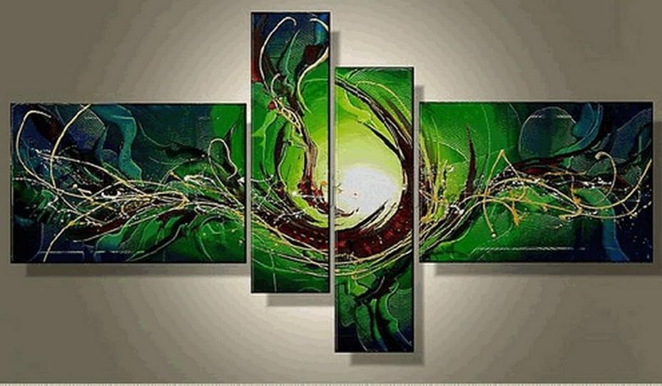 Large Wall Art Ideas for Bedroom, Simple Abstract Art, Abstract Painting on Canvas, 4 Piece Wall Art, Canvas Painting, Hand Painted Art on Canvas-Art Painting Canvas