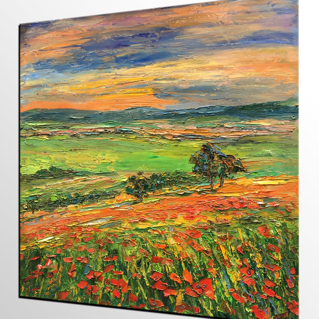 Abstract Landscape Paintings, Original Oil Painting, Custom Canvas Pai –  artworkcanvas