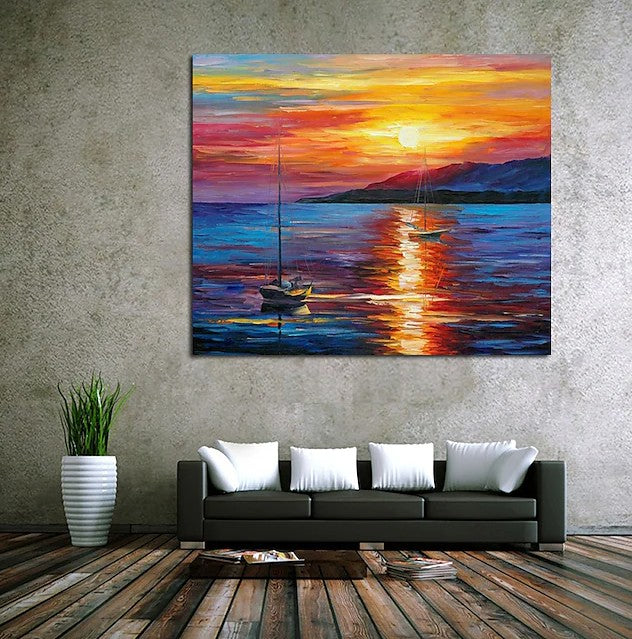 Hand Painted Canvas Painting, Simple Modern Art, Paintings for