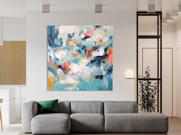 Modern Acrylic Art, Modern Original Abstract Art, Large Abstract Art for Bedroom, Simple Canvas Paintings for Sale, Contemporary Canvas Art-Art Painting Canvas