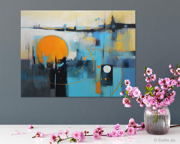 Oversized Canvas Wall Art Paintings, Original Modern Artwork, Large Abstract Painting for Bedroom, Contemporary Acrylic Painting on Canvas-Art Painting Canvas