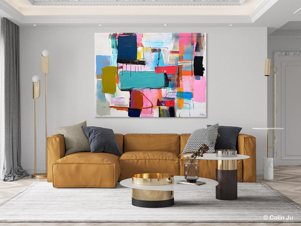 Original Abstract Art Paintings, Hand Painted Canvas Art, Acrylic Painting on Canvas, Large Canvas Art for Sale, Large Painting for Bedroom-Art Painting Canvas