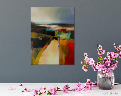 Original Landscape Paintings, Acrylic Painting on Canvas, Extra Large Paintings for Bedroom, Modern Paintings, Large Contemporary Wall Art-Art Painting Canvas