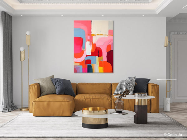 Contemporary Acrylic Painting on Canvas, Simple Abstract Art, Large Painting for Dining Room, Original Canvas Artwork, Wall Art Paintings-Art Painting Canvas