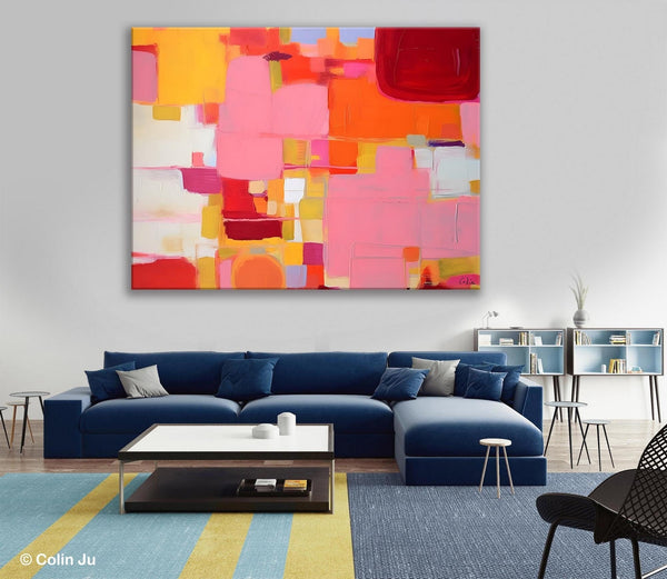 Original Acrylic Wall Art, Oversized Contemporary Acrylic Paintings, Abstract Canvas Paintings, Extra Large Canvas Painting for Living Room-Art Painting Canvas