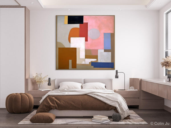 Extra Large Canvas Paintings for Living Room, Original Modern Abstract Artwork, Geometric Modern Canvas Art, Abstract Wall Art for Sale-Art Painting Canvas