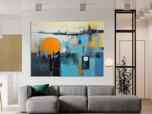 Oversized Canvas Wall Art Paintings, Original Modern Artwork, Large Abstract Painting for Bedroom, Contemporary Acrylic Painting on Canvas-Art Painting Canvas