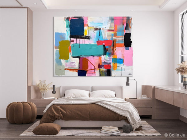 Original Abstract Art Paintings, Hand Painted Canvas Art, Acrylic Painting on Canvas, Large Canvas Art for Sale, Large Painting for Bedroom-Art Painting Canvas