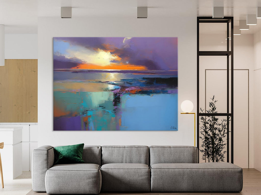 Acrylic Paintings for Living Room, Landscape Canvas Paintings