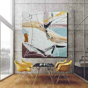 Simple Acrylic Paintings, Bedroom Modern Wall Art, Modern Contemporary Art, Large Painting Behind Sofa, Acrylic Canvas Painting-Art Painting Canvas