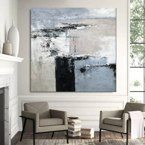 Simple Acrylic Paintings, Modern Wall Art Paintings for Living Room, Dining Room Acrylic Paintings, Heavy Texture Canvas Art, Buy Art Online-Art Painting Canvas