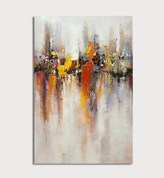 Metuu Modern Canvas Paintings, Texture Palette Knife Landscape